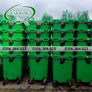 Bỏ mối thùng rác nhựa 660L 4 bánh HCM