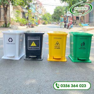 Thùng rác y tế 15 lít đạp chân