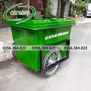 Thùng rác 660l có gia cố xung quanh