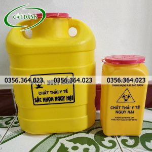 Kích thước 2 mẫu bình hủy kim y tế