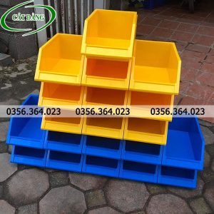 Hộp nhựa vàng + xanh