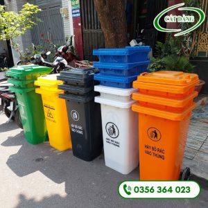 Thùng rác y tế 240 lít theo tiêu chuẩn