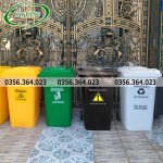 Mẫu thùng rác y tế 240 lít logo