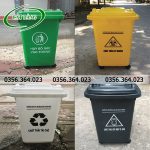 Thùng rác có bánh xe 60l
