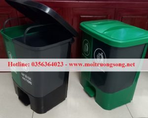 Thùng rác đạp chân 40 lit
