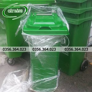 Thùng rác xanh 120l composite