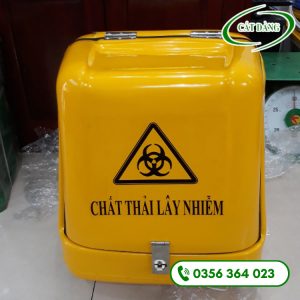 Thùng vận chuyển rác thải bệnh viện – cỡ trung