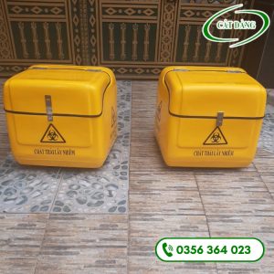 Thùng vận chuyển rác thải bệnh viện – cỡ trung