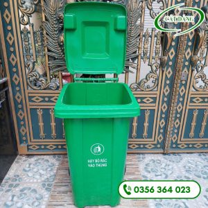 Thùng rác 160L – Nhựa HDPE có bánh xe