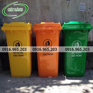 Thùng rác nhựa HDPE 240l