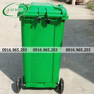 Thùng rác 240L xanh lá cây