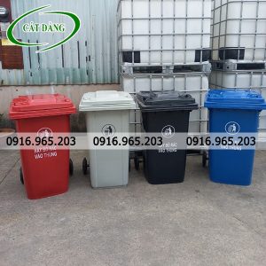 Thùng rác 240L dùng trong công nghiệp