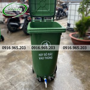 Thùng ủ rác hữu cơ có vòi xả 120L