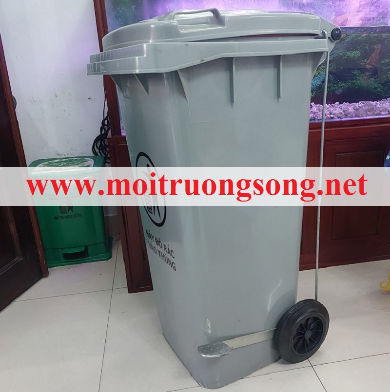 Thùng rác đạp chân 120 lit