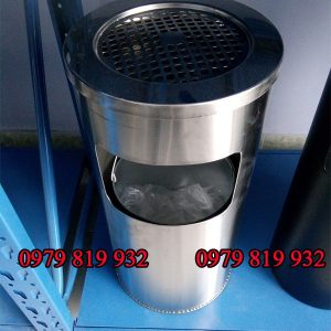 thùng rác inox gạt tàn