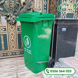 Thùng rác nhựa đạp chân – 120L