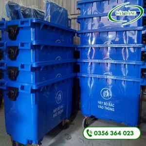 THÙNG RÁC 660L HDPE