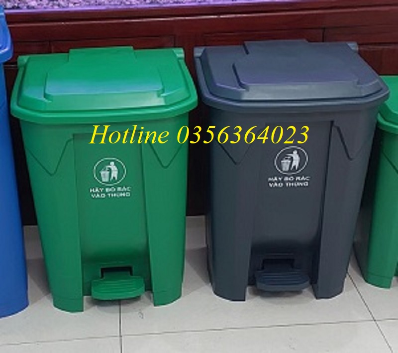 Thùng rác đạp chân 100 lit