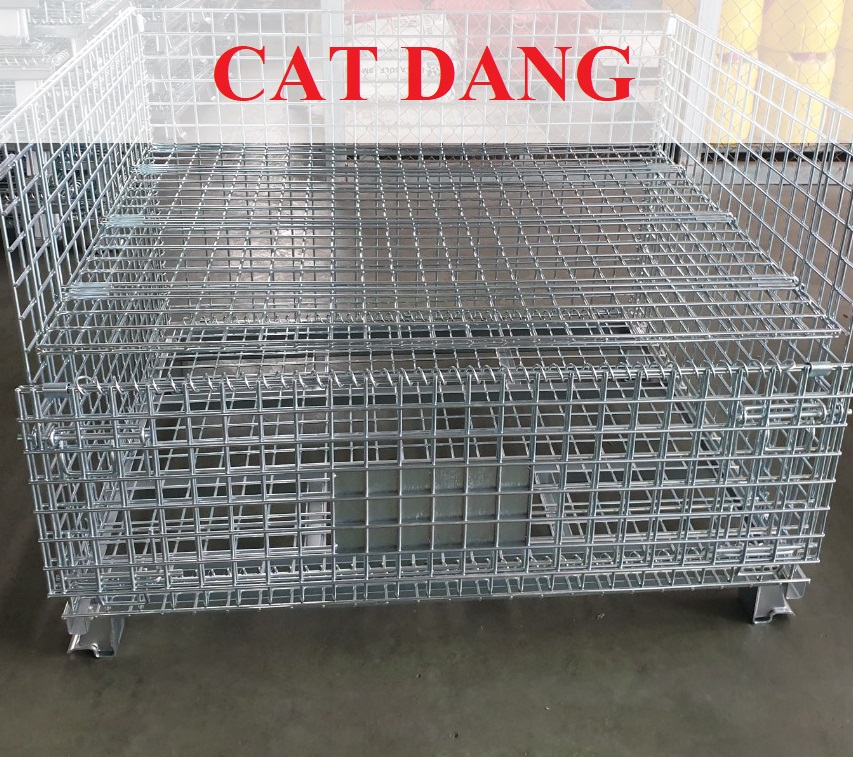 Xe đẩy lồng thép