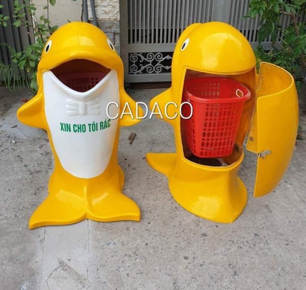 Thùng rác composite hình động vật - Môi trường sống