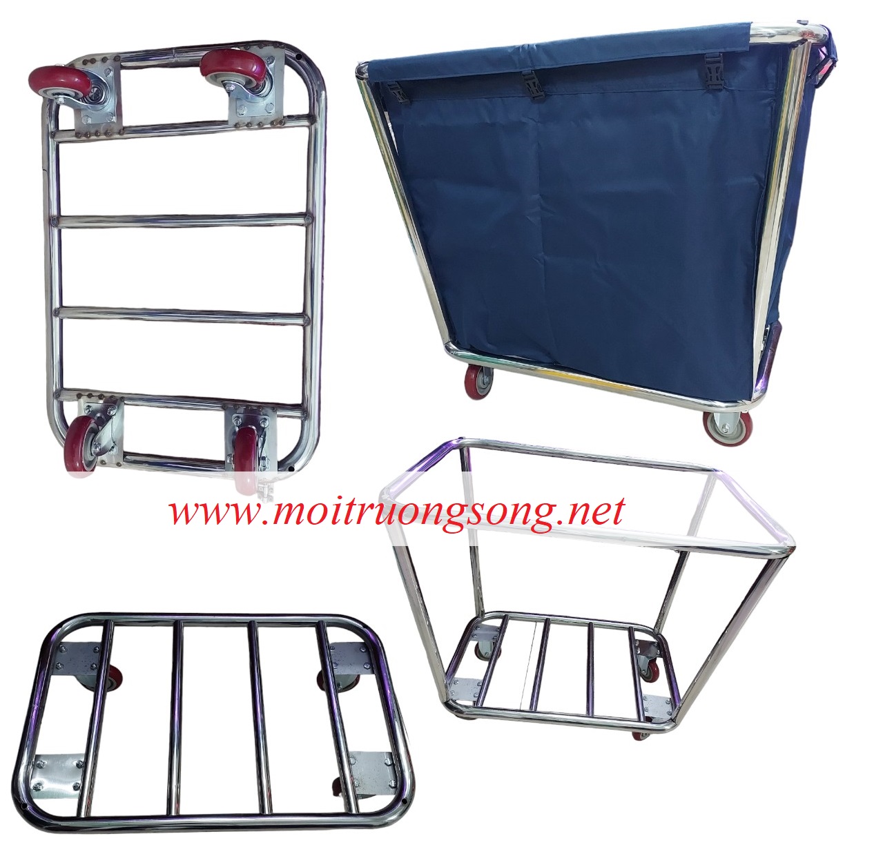 Xe đẩy vải bẩn