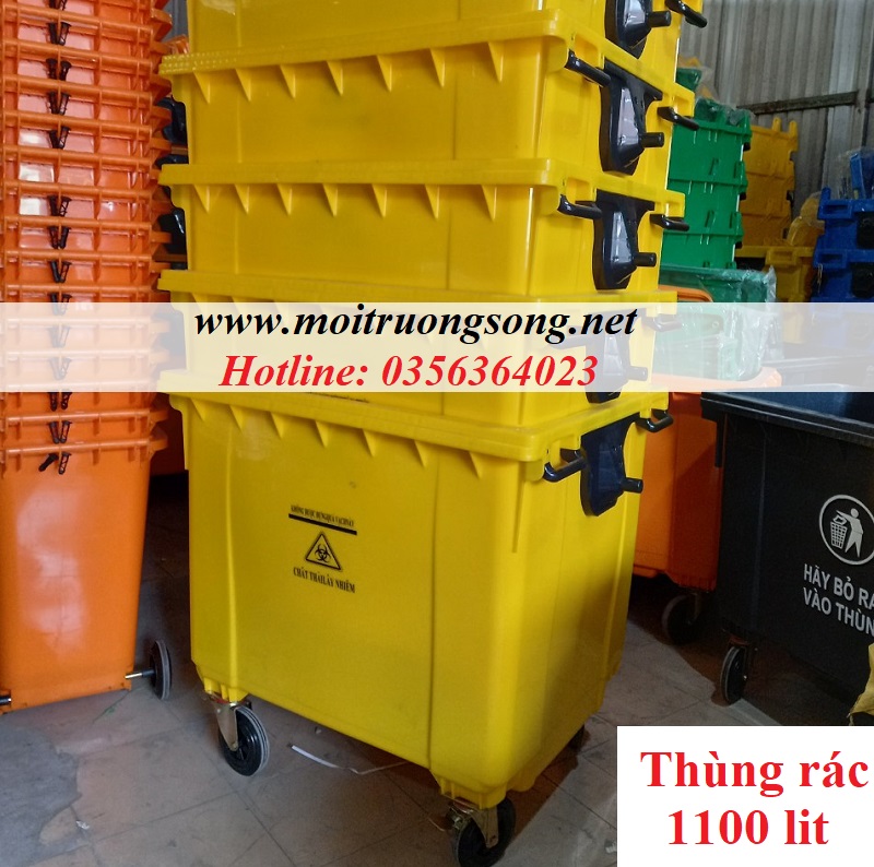 Xe thu gom rác 1000 lit