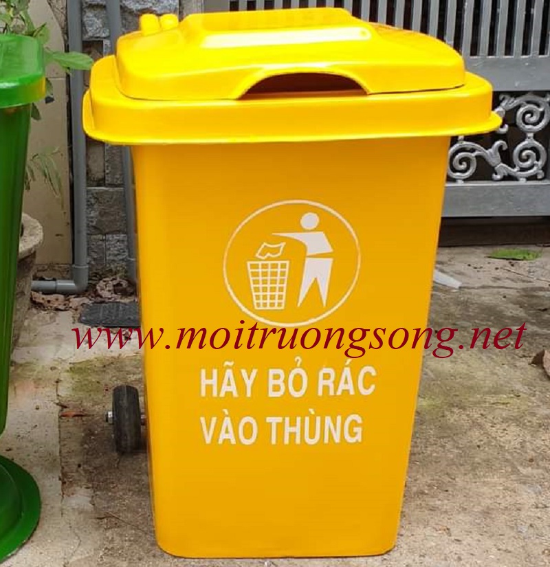 Thùng rác 60 lit có bánh xe