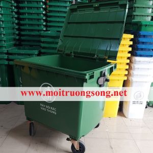 Xe gom rác nhựa HDPE tiện lợi, giá rẻ tại TP.HCM - Cát Đằng