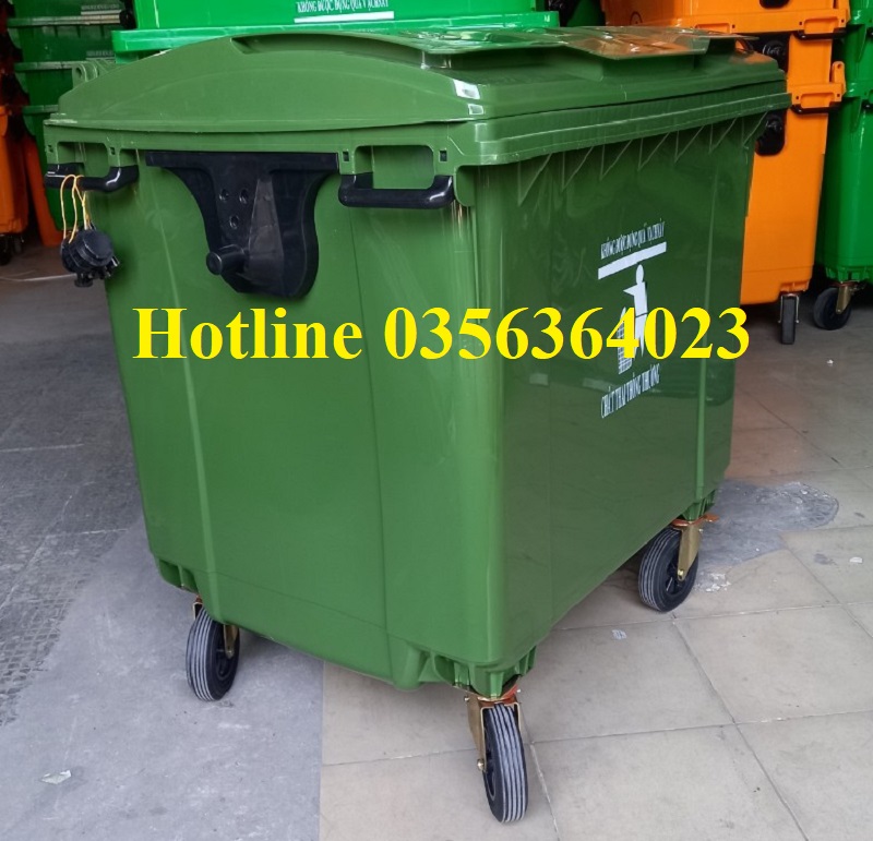 Xe thu gom rác 1100 lit