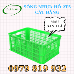 Sóng nhựa 2T5 màu xanh lá