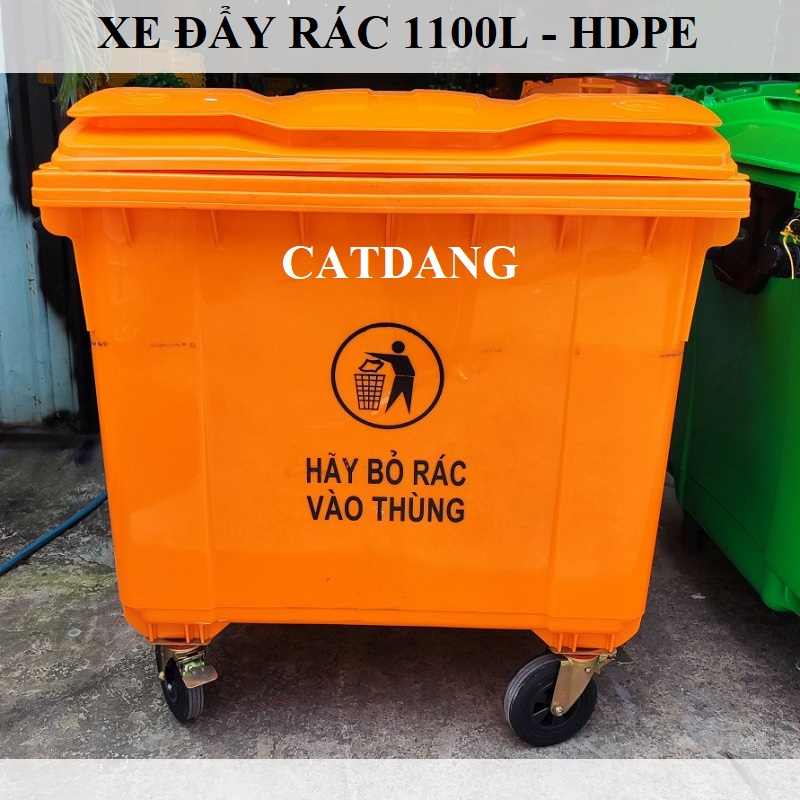 Xe thu gom rác 1100 lit