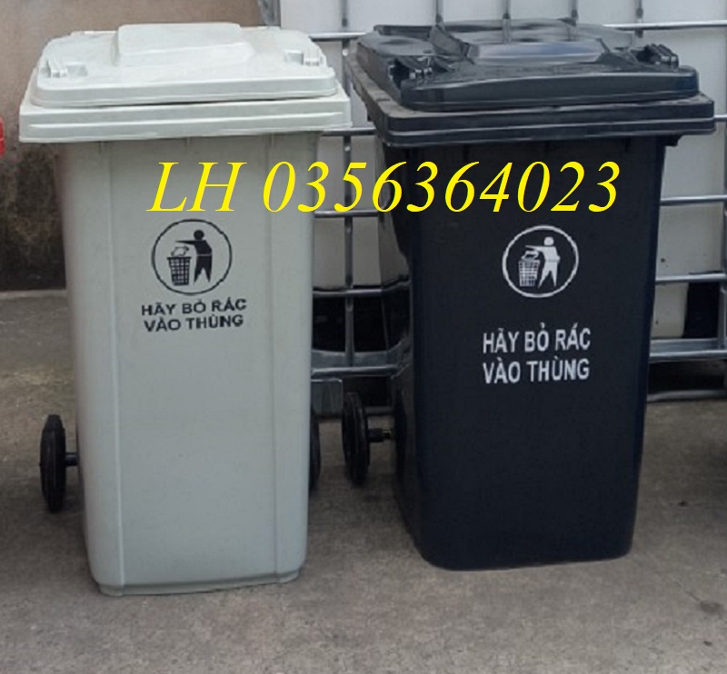 Thùng rác công cộng màu xám