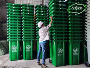 Thùng rác công nghiệp 240 lít