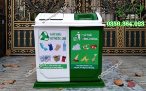 thùng rác 2 ngăn