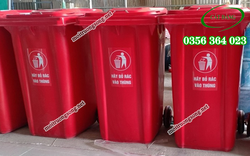 thùng rác màu đỏ có ý nghĩa gì