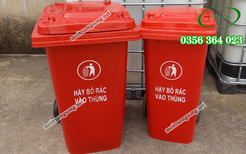 thùng rác màu đỏ có ý nghĩa gì