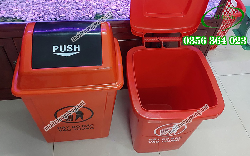 thùng rác màu đỏ có ý nghĩa gì