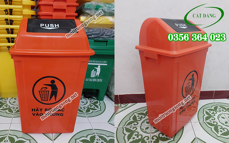 thùng rác màu đỏ có ý nghĩa gì
