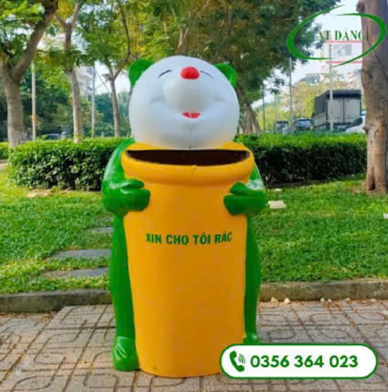 Thùng rác con thú