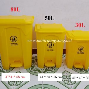 Thùng rác đạp chân y tế