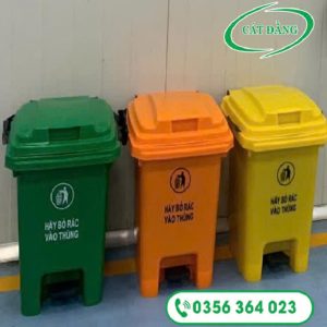 Thùng đạp chân y tế 60 lit