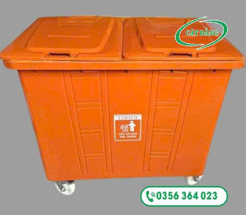 Xe thu gom rác thép 660L