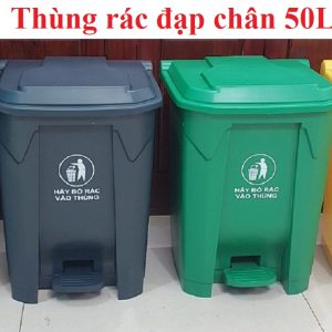 Thùng rác đạp chân 50L