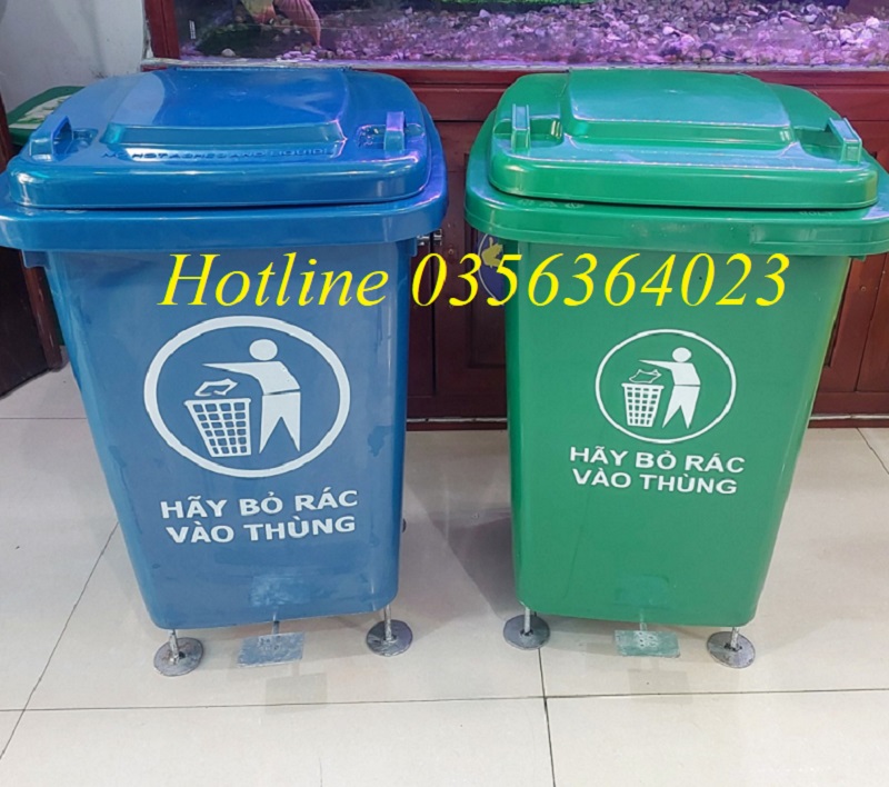 Thùng rác đạp chân 60 lit 