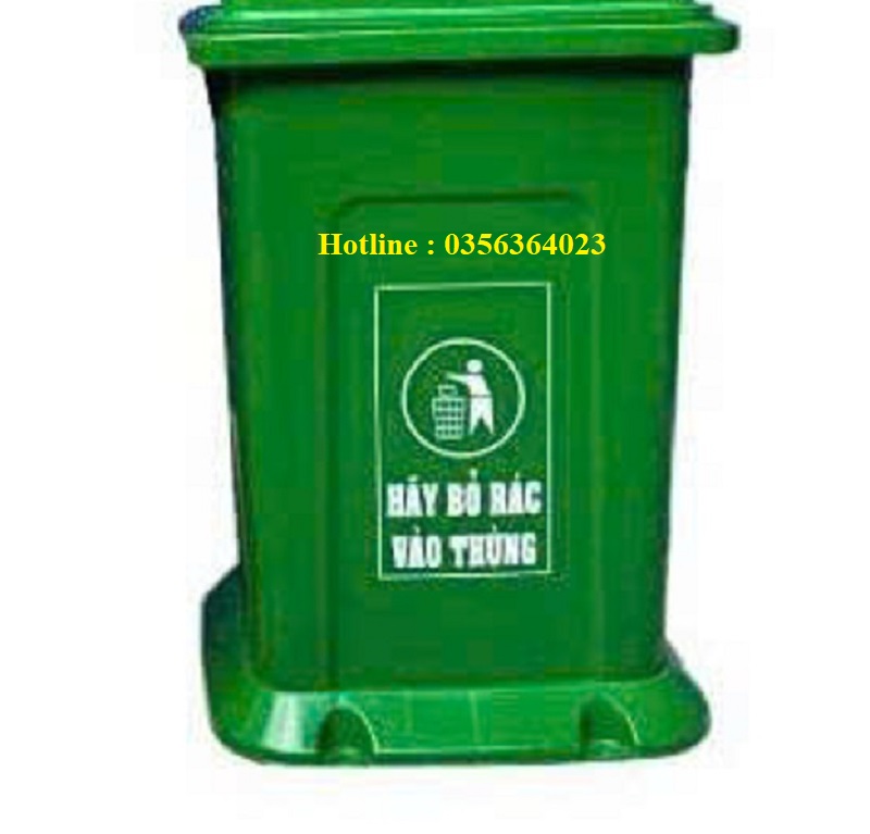 Thùng rác 100L có chân đế 