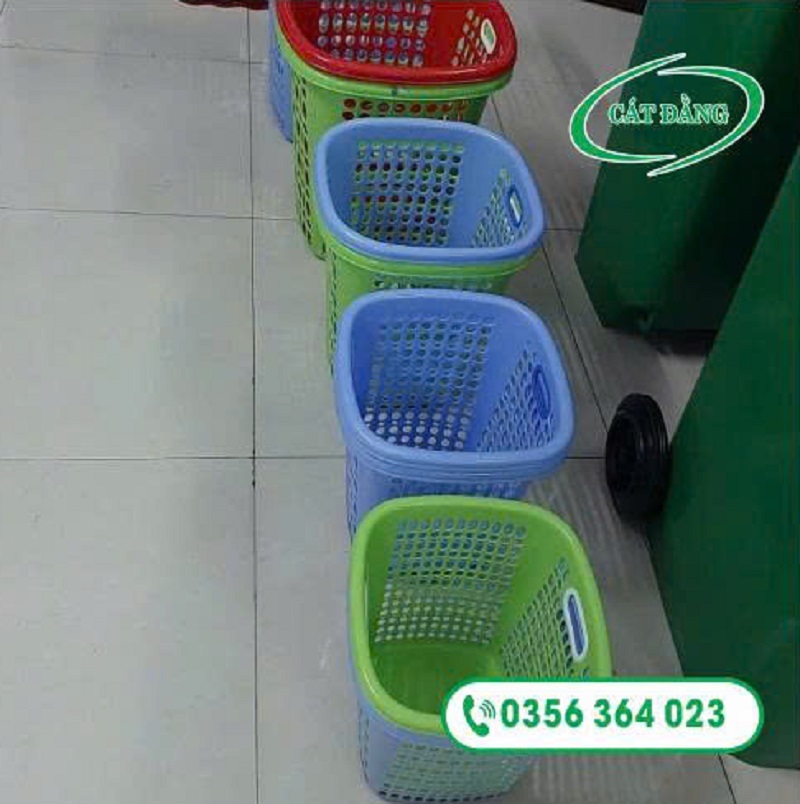 Sọt đựng rác hình oval