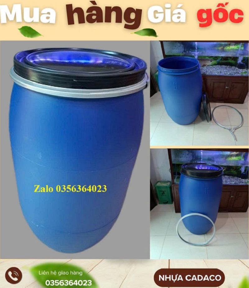 Thùng phuy nắp hở 200L