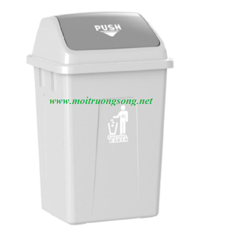Thùng rác nắp lật vuông lớn