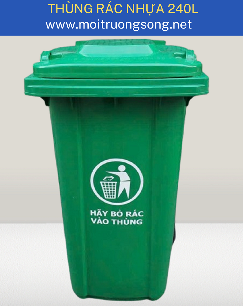 Thùng rác công cộng 240L