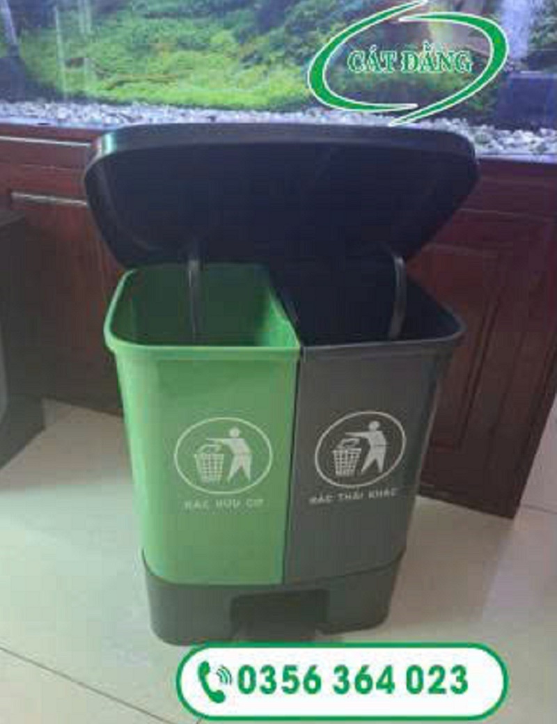 Thùng rác đạp chân 40L